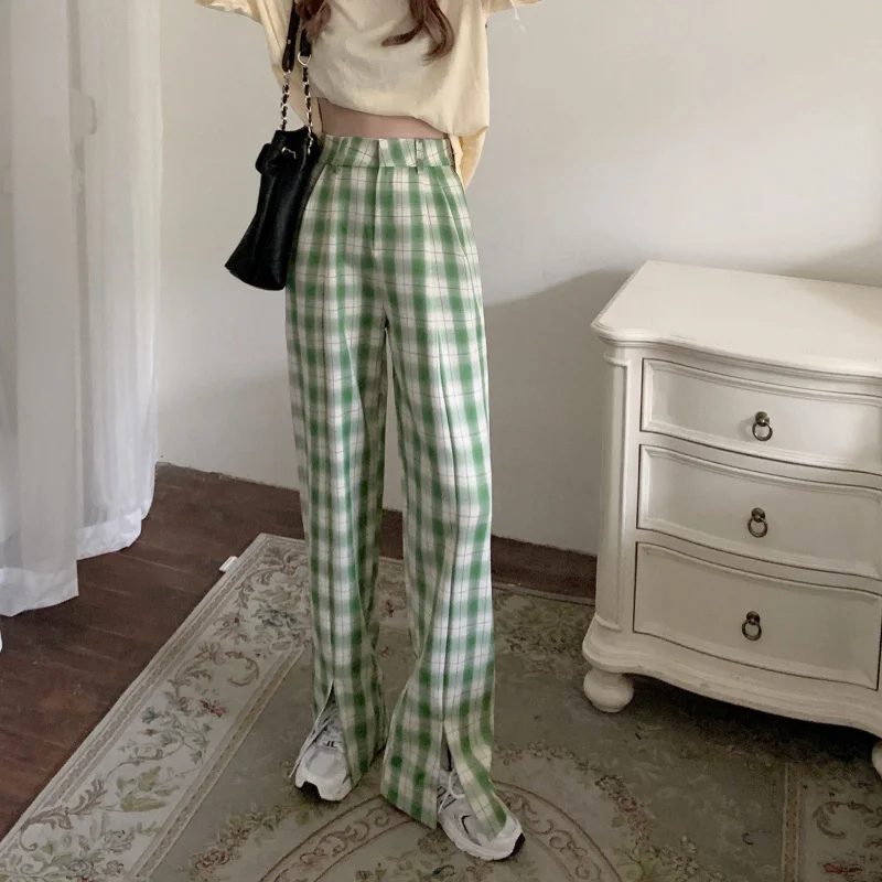 2022 Korean Version Loose Slim Slit Wide Leg Pants Hong Kong Style Plaid Casual Straight Leg Free Shipping
2022 Korean Version Loose Slim Slit Wide Leg Pants Hong Kong Style Plaid Casual Straight Leg Free Shipping