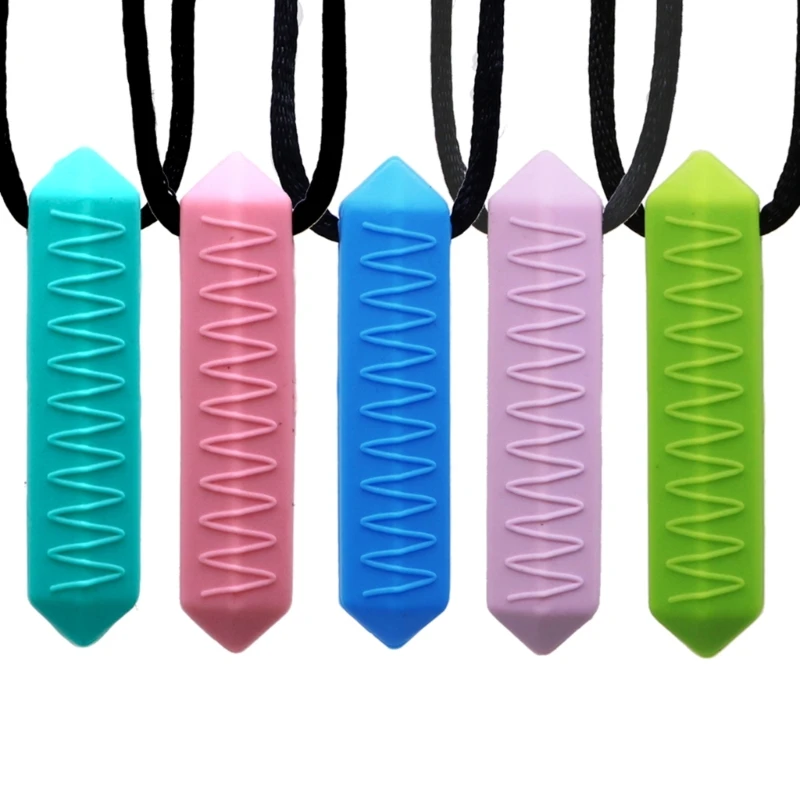 Silicone Chew Necklace Durable Teething Pendant for Kids & Adults Soothes Gums & Promotes Orals Development Present Gift
Silicone Chew Necklace Durable Teething Pendant for Kids & Adults Soothes Gums & Promotes Orals Development Present Gift