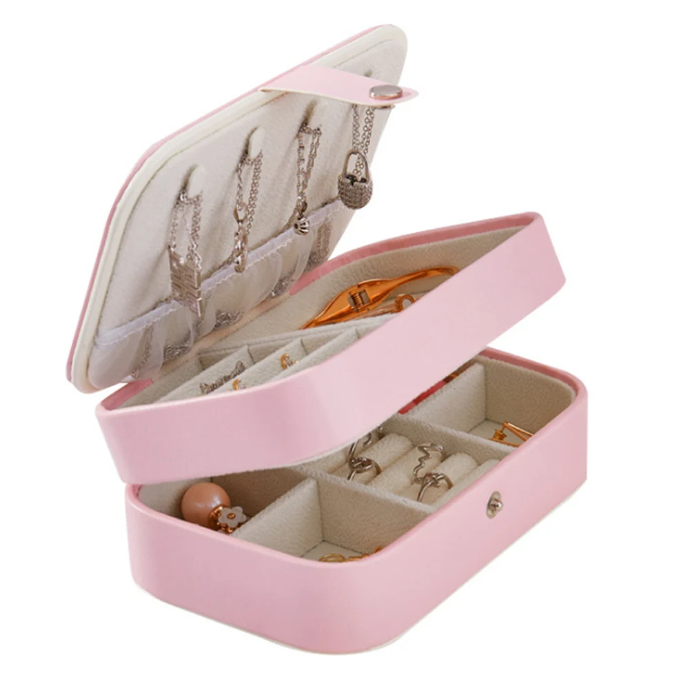 

Jewelery Lidded Organizer Box Flowers-Dotted Jewelry Boxes for Jewelry Storage Management