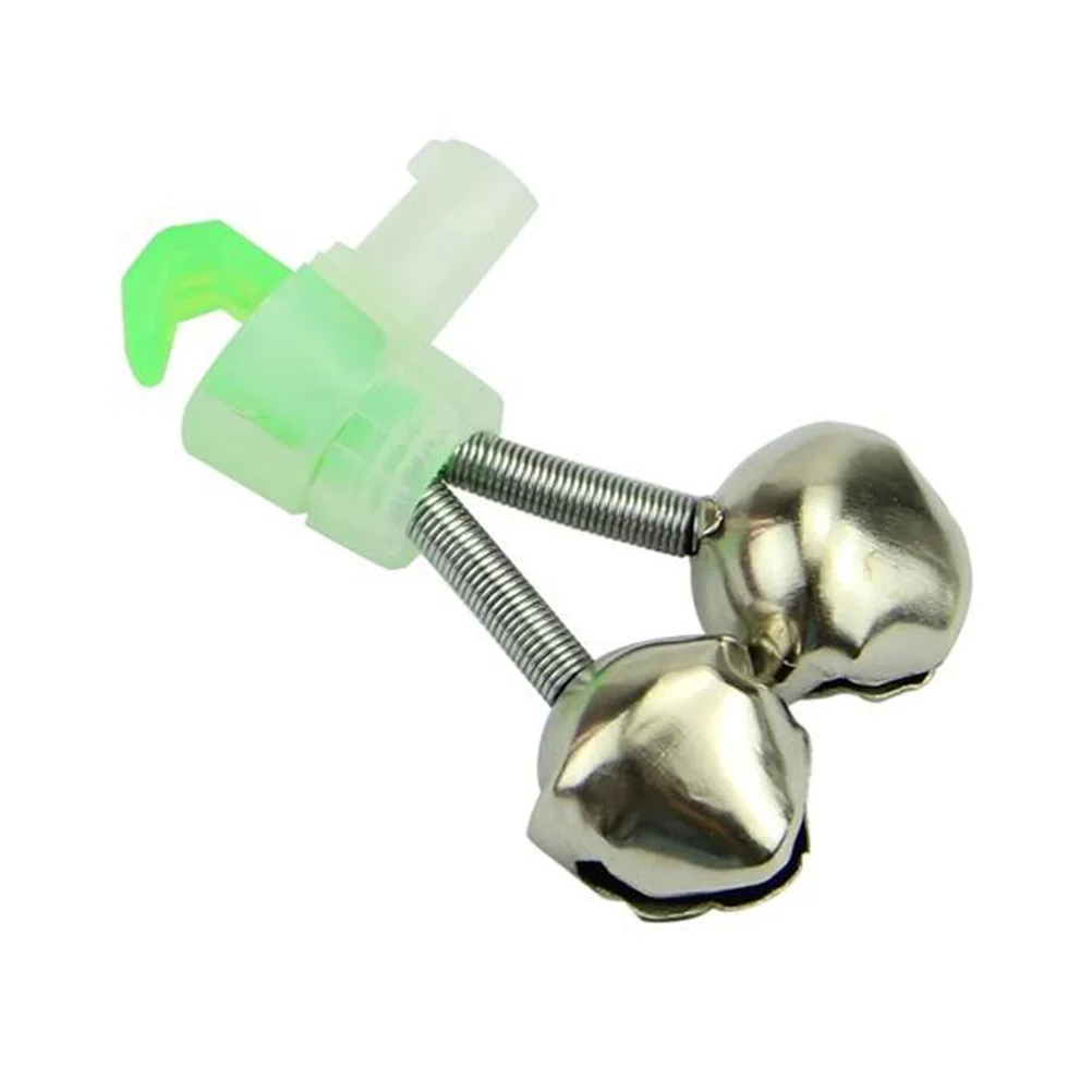 

10 Pcs Fishing Rod Alarm Bells Clip Style Dual Bells Rod Clamp Tip Clip Twin Alert Bells