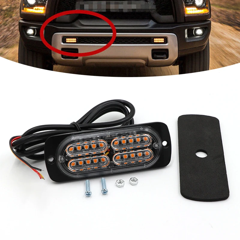 Amber Ultra-thin 12V-24V 20 LED Strobe Warning Lights Side Marker Emergency Flashing Lamp For Auto Trailers Motocycle Truck
Amber Ultra-thin 12V-24V 20 LED Strobe Warning Lights Side Marker Emergency Flashing Lamp For Auto Trailers Motocycle Truck