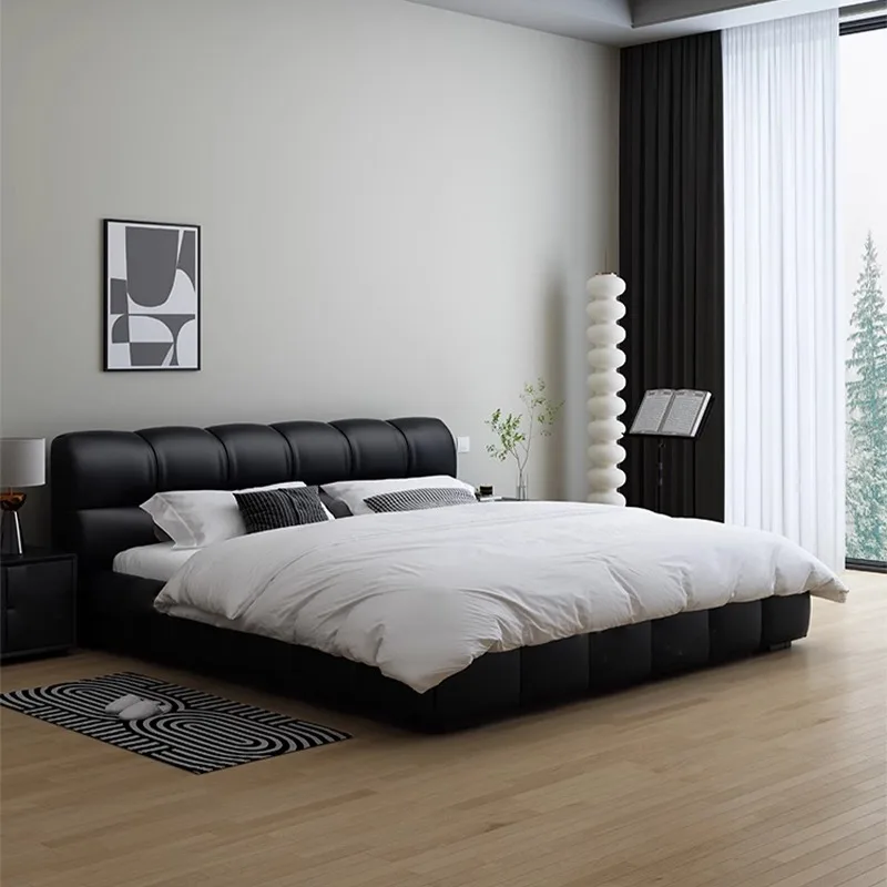 Puff Bed Cream Style Light Luxury Modern Fabric 2023 New Small Apartment Master room Double Black Napa Leather
Puff Bed Cream Style Light Luxury Modern Fabric 2023 New Small Apartment Master room Double Black Napa Leather