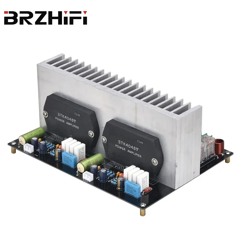 BRZHIFI DIY 120W*2 @8Ω New STK4046V Audiophile Thick Film finished HIFI Audio Power Amplifier Board with Radiator
BRZHIFI DIY 120W*2 @8Ω New STK4046V Audiophile Thick Film finished HIFI Audio Power Amplifier Board with Radiator