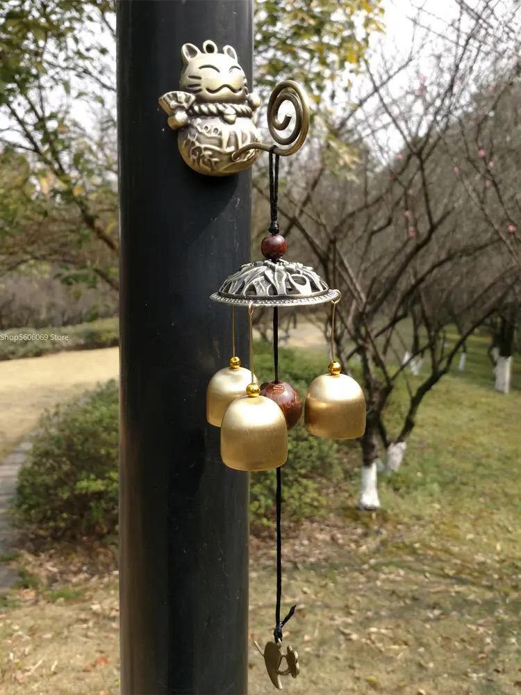 Подвесной дверной колокольчик Lucky Cat, настенное украшение для двора, медная подвеска
Подвесной дверной колокольчик Lucky Cat, настенное украшение для двора, медная подвеска