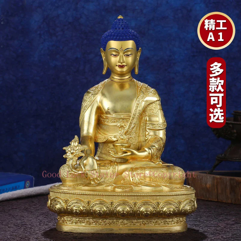 High grade gilding golden buddha statue # Asia Buddhism Gilding golden Exorcism safety YAOSHI RULAI Aksobhya buddha God statue
High grade gilding golden buddha statue # Asia Buddhism Gilding golden Exorcism safety YAOSHI RULAI Aksobhya buddha God statue