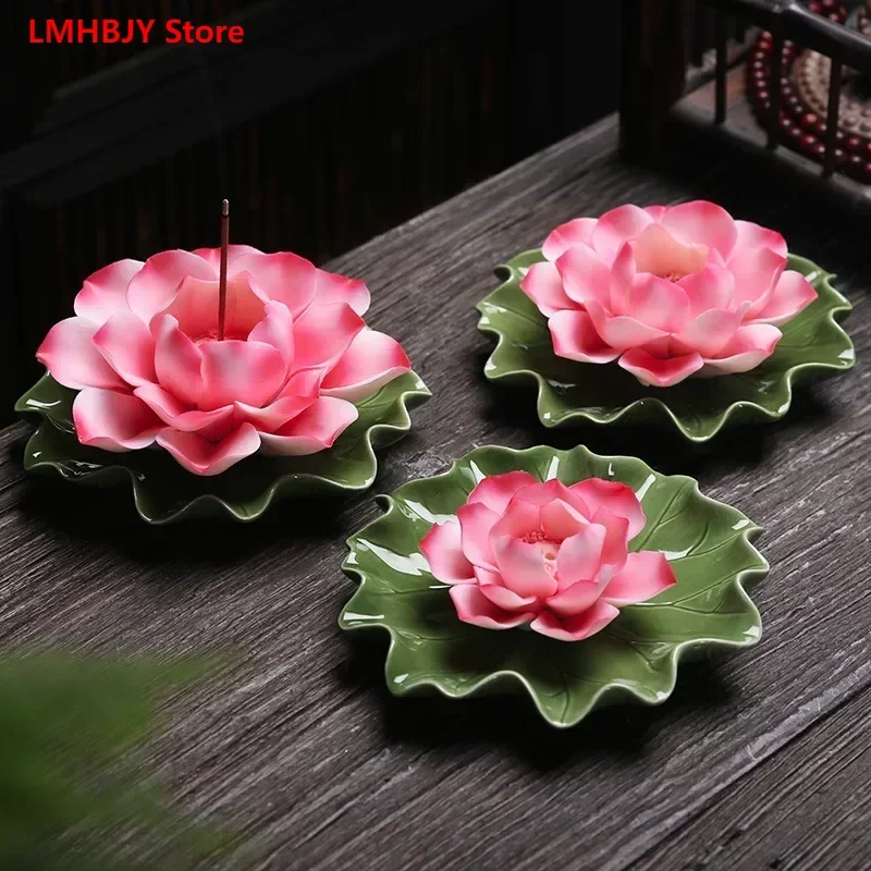 LMHBJY Ceramic Creative Pieces Fragrant Inserts Handmade Lotus Leaves Water Lilies Office and Home Decorations
LMHBJY Ceramic Creative Pieces Fragrant Inserts Handmade Lotus Leaves Water Lilies Office and Home Decorations
