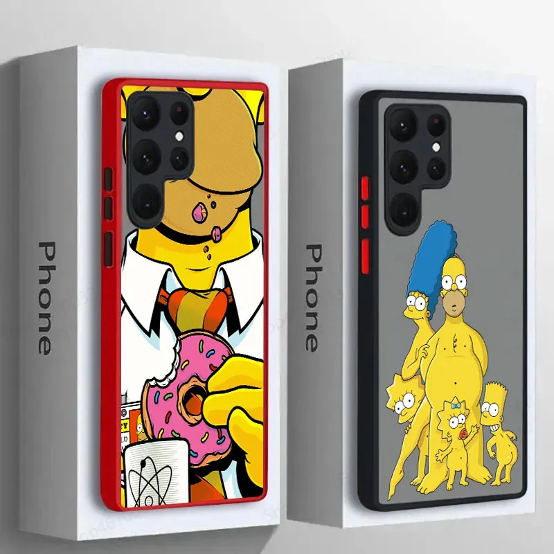 Cartoon The-Simpsons-Family Phone Case For Samsung Galaxy S24 Cases S23 Ultra S22 S21 S20 FE S10 Plus Samsung S24 Note 20 Cover Cartoon The-Simpsons-Family Phone Case For Samsung Galaxy S24 Cases S23 Ultra S22 S21 S20 FE S10 Plus Samsung S24 Note 20 Cover