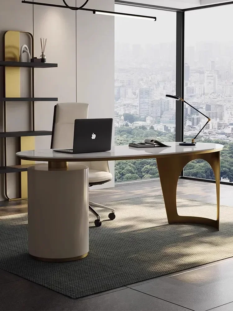 Stone Plate Light Luxury Study Desk Office Computer Writing Desk Bookcase Integrated Home
Stone Plate Light Luxury Study Desk Office Computer Writing Desk Bookcase Integrated Home