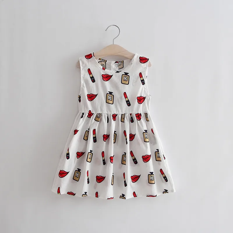 Girls' Dress Korean Style Children's Fruit Lipstick Baby Clothing Infant Vest Sleeveless Princess Casual Summer Dress 12M-4T
Girls' Dress Korean Style Children's Fruit Lipstick Baby Clothing Infant Vest Sleeveless Princess Casual Summer Dress 12M-4T