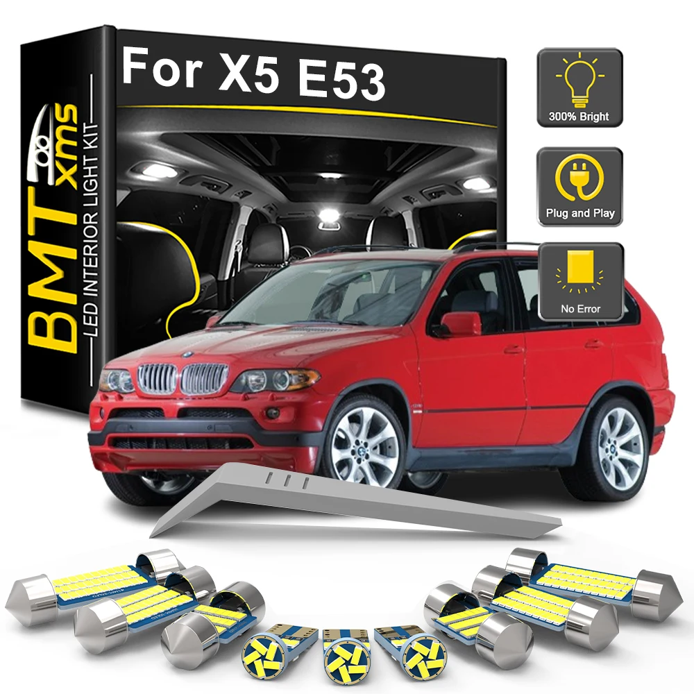 BMTxms 22Pcs Canbus For BMW X5 E53 2000 2001 2002 2003 2004 2005 2006 Car LED Interior Reading License Plate Bulb Accessories
BMTxms 22Pcs Canbus For BMW X5 E53 2000 2001 2002 2003 2004 2005 2006 Car LED Interior Reading License Plate Bulb Accessories