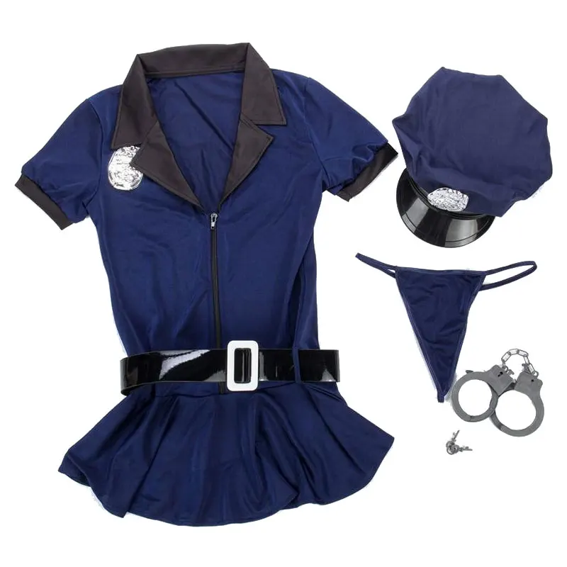 

Sexy Female Cop Police Officer Uniform Costume Cosplay Halloween Policewomen Dress Up Woman Cool Career Outfits Fancy Dress