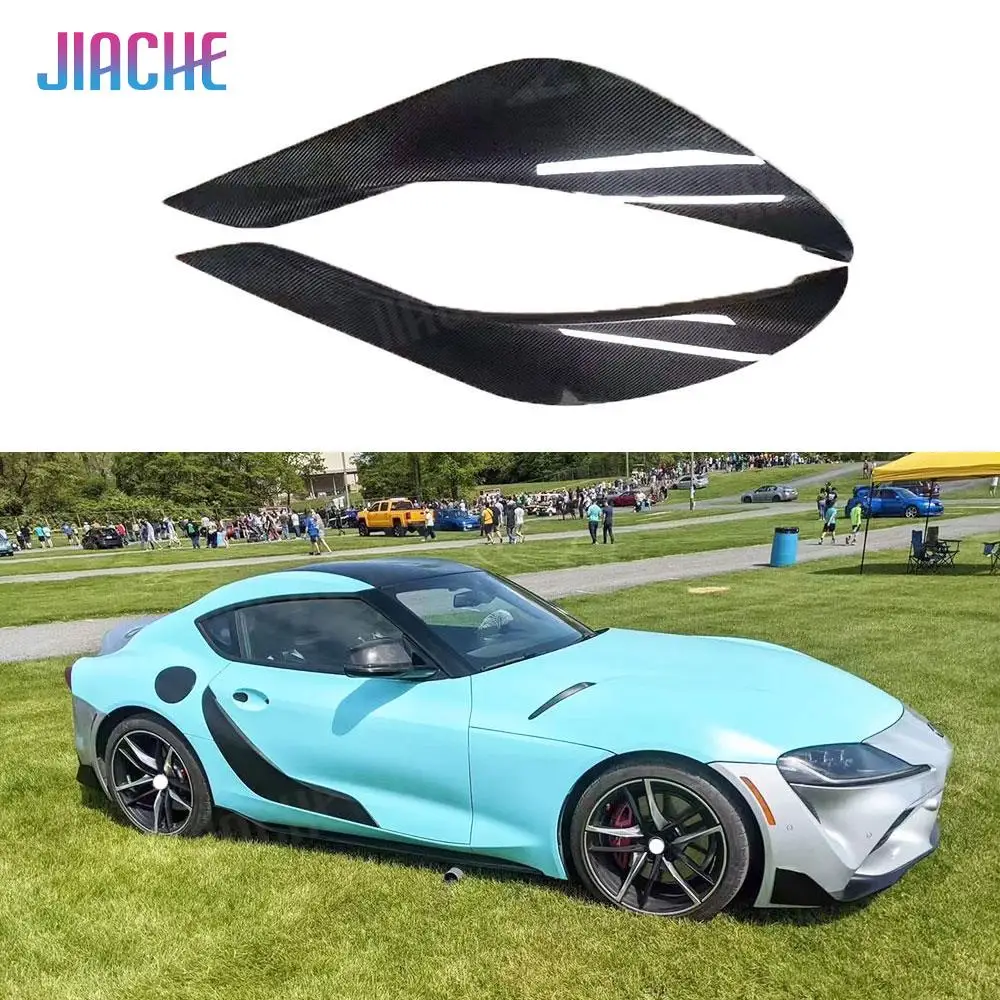 2Pcs / Set Carbon Fiber Car Door Side Fender Vents Trims Frame Decoration Cover FRP For Toyota Supra A90 Coupe 2 Door 2019 2020
2Pcs / Set Carbon Fiber Car Door Side Fender Vents Trims Frame Decoration Cover FRP For Toyota Supra A90 Coupe 2 Door 2019 2020