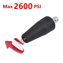 2600 PSI Car Washing Machine Nozzle Rotating Blaster Turbo Jet Nozzle Connector High Pressure Water Gun Head Washer Accessories
2600 PSI Car Washing Machine Nozzle Rotating Blaster Turbo Jet Nozzle Connector High Pressure Water Gun Head Washer Accessories