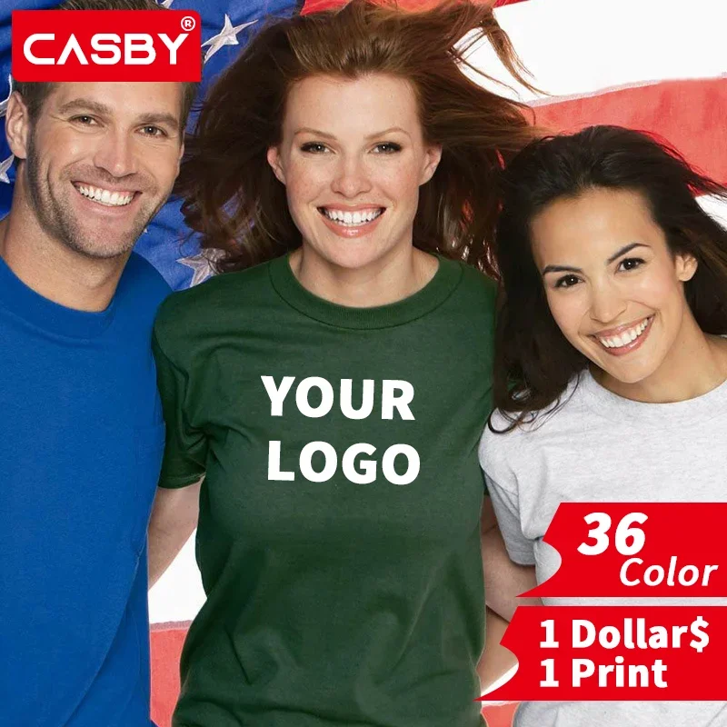

5pcs 31Color Eu Size Men's Casual Solid Color Cotton Round Neck Custom Logo Short-Sleeved T-Shirt Advertising Shirt Cultural