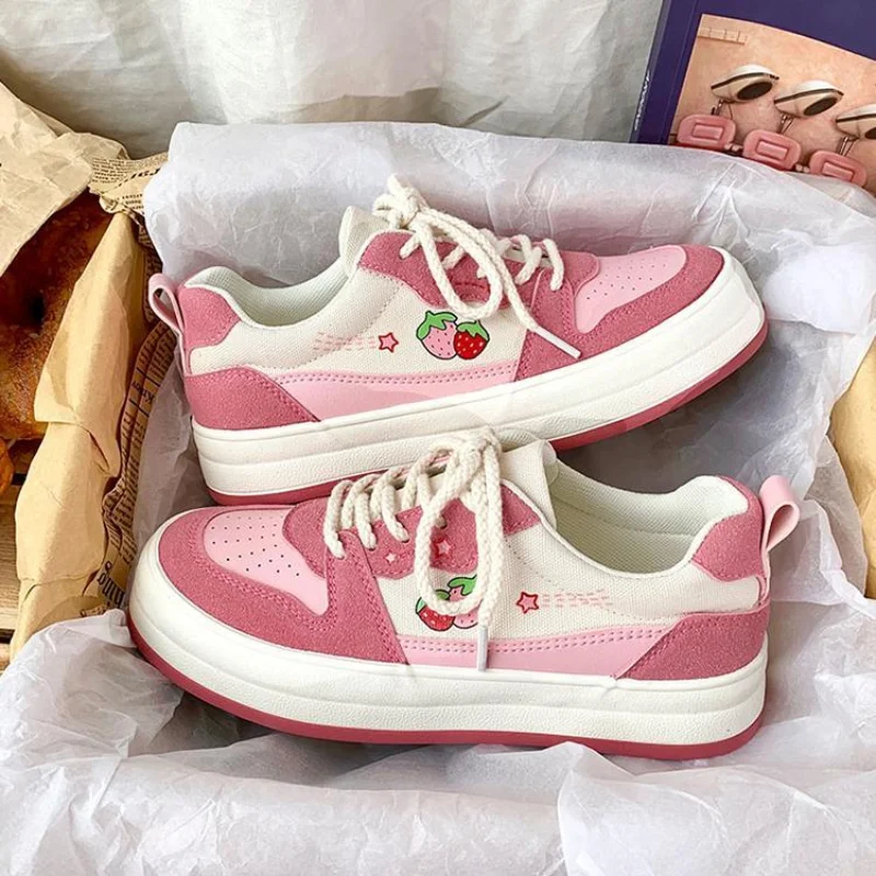 Pink Women Vulcanize Shoes Casual Platform Sneakers Vintage Sports Tennis Female Flats Cute Lolita School Korean
Pink Women Vulcanize Shoes Casual Platform Sneakers Vintage Sports Tennis Female Flats Cute Lolita School Korean