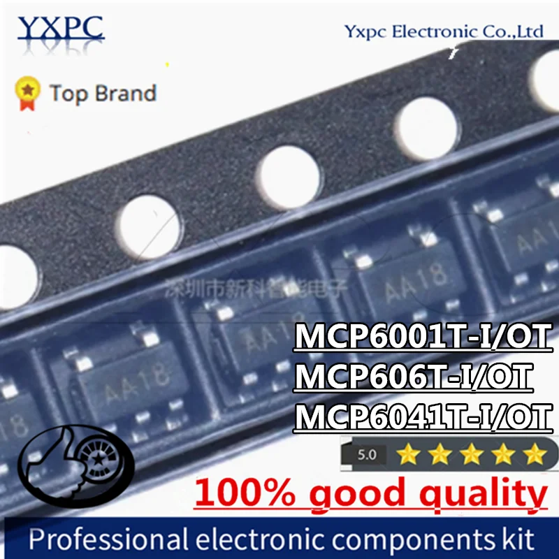 10PCS MCP6001T-I/OT AA18 AA** SOT23-5 MCP6001T MCP606T-I/OT SB** MCP6041T-I/OT MCP6041-I/OT SP** MCP606-I/OT
10PCS MCP6001T-I/OT AA18 AA** SOT23-5 MCP6001T MCP606T-I/OT SB** MCP6041T-I/OT MCP6041-I/OT SP** MCP606-I/OT