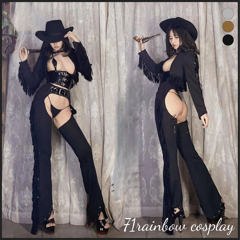 Dark Dynasty Original Design West Wilderness Cowboy Pirate Cosplay Costume Woman Rivet Leather Knight Uniforms Jacket Sexy Cos
Dark Dynasty Original Design West Wilderness Cowboy Pirate Cosplay Costume Woman Rivet Leather Knight Uniforms Jacket Sexy Cos