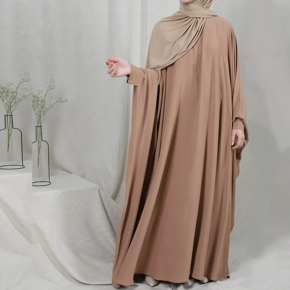 Prayer Garment Women Abaya Bat Sleeve Solid Islam Eid Prayer Clothing Muslim Dress Ramadan Long Robe Jilbab Kimono Hijab Dresses
Prayer Garment Women Abaya Bat Sleeve Solid Islam Eid Prayer Clothing Muslim Dress Ramadan Long Robe Jilbab Kimono Hijab Dresses