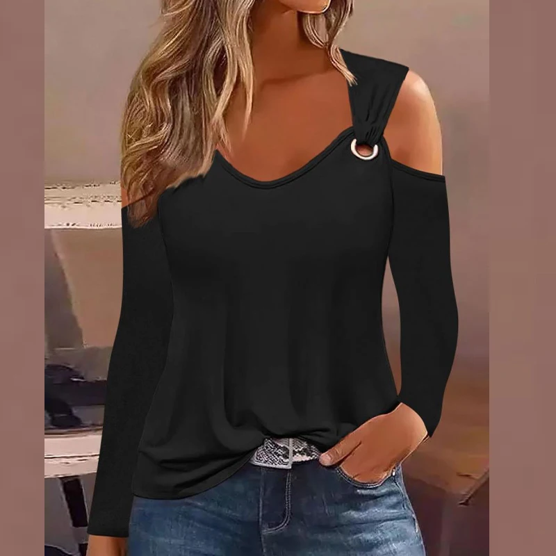 Summer Sexy Elegant Fashion Chic T-shirt Women Stylish All Match Minimalist Chic V Neck Long Sleeve Off the Shoulder Slim Top
Summer Sexy Elegant Fashion Chic T-shirt Women Stylish All Match Minimalist Chic V Neck Long Sleeve Off the Shoulder Slim Top