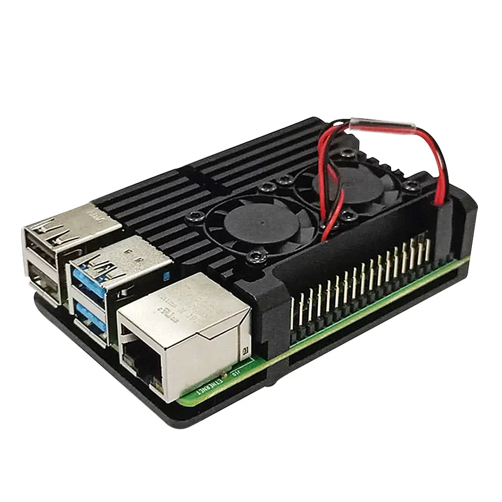 Внешний алюминиевый корпус для Raspberry Pi 4 с охлаждающим вентилятором и шестигранным ключом
Внешний алюминиевый корпус для Raspberry Pi 4 с охлаждающим вентилятором и шестигранным ключом