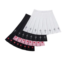 2022 Summer Women Skirt Black Stretchy Pleated Harajuku Y2k Elastic High-Waisted Kawaii Embroidery Short A-Line Mini Skirts
2022 Summer Women Skirt Black Stretchy Pleated Harajuku Y2k Elastic High-Waisted Kawaii Embroidery Short A-Line Mini Skirts