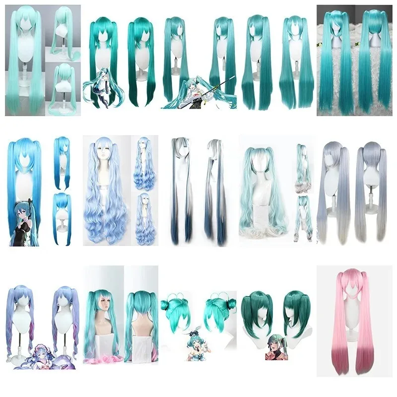 

15 Colors Miku Cosplay Wigs Japanese Singer Wig Fiber Heat Resistant Synthetic Hair Women Anime Lolita COS Outfits Accessories