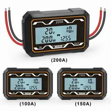 200A Voltmeter Ammeter Current Monitor High Precision Volt Tester Power Energy Electricity Monitor Digital Wattmeter DC 0-60V
200A Voltmeter Ammeter Current Monitor High Precision Volt Tester Power Energy Electricity Monitor Digital Wattmeter DC 0-60V