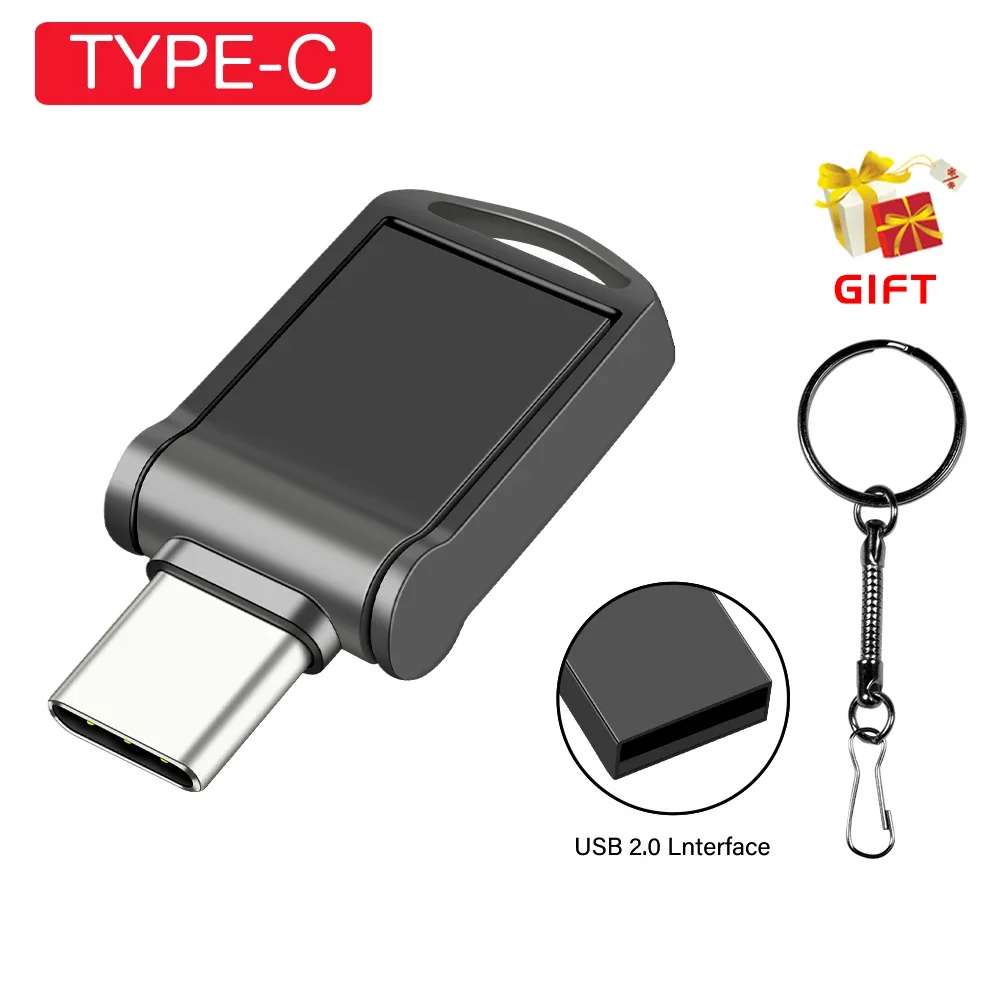 

JASTER TYPE-C USB Flash Drives 64GB OTG Pen Drive 32GB 2 in 1 Super Mini Memory Stick Real Capacity Pendrive 16GB Creative Gift