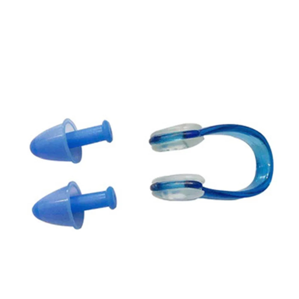 

Swimming Soft Silicone Nose Clip Ear Plugs Kits Swimmer Nose Clip Ear Buds Set For Surfing Swimming Kayaking Diving Water Skiing