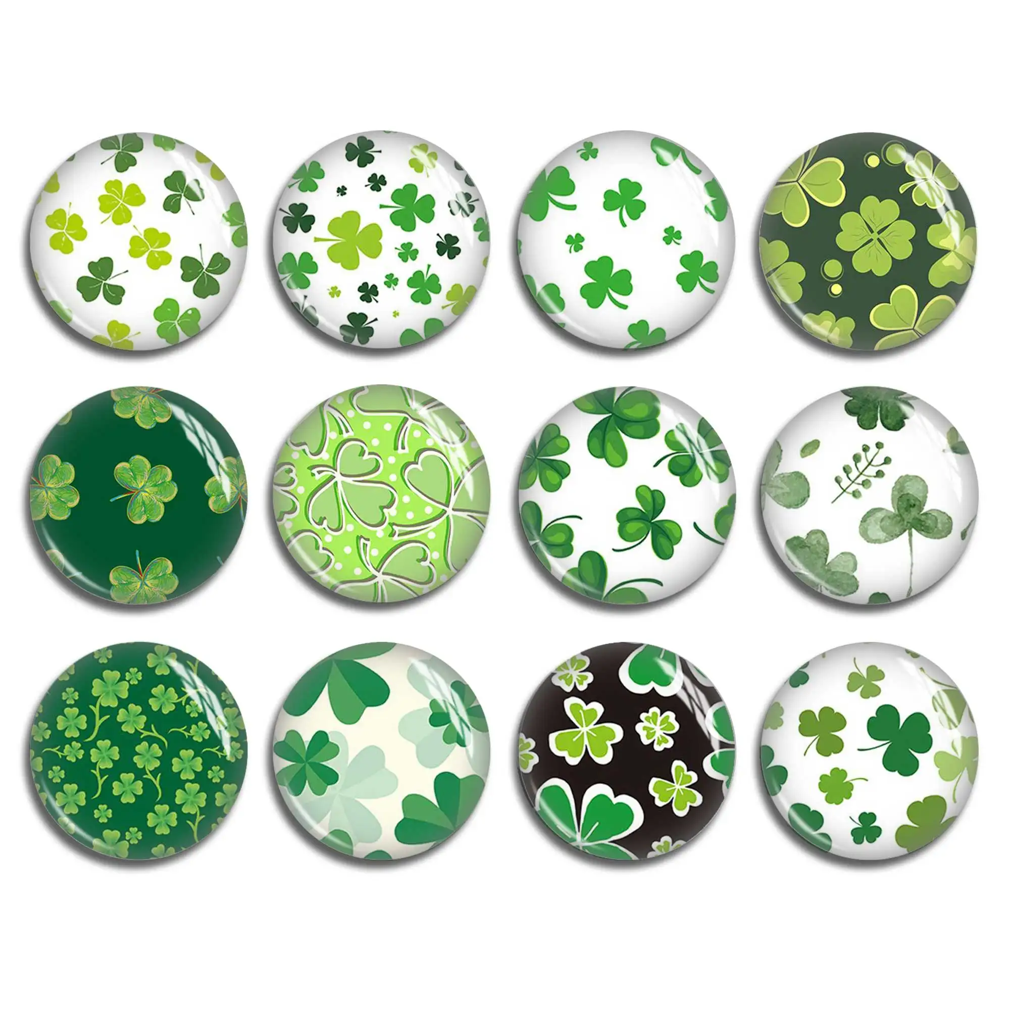 Lucly Clover Cabochon,St Patrick Shamrock Green Clover Image Glass dome,10mm 12mm 16mm 25mm 30mm 40mm Picture Beads - FJ2562
Lucly Clover Cabochon,St Patrick Shamrock Green Clover Image Glass dome,10mm 12mm 16mm 25mm 30mm 40mm Picture Beads - FJ2562