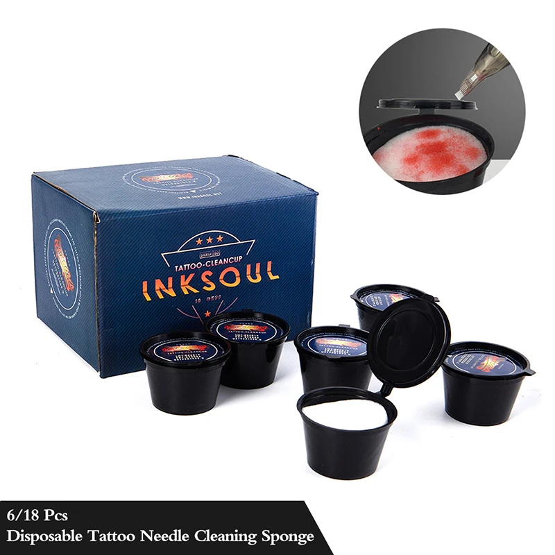 6/18Pcs Disposable Tattoo Needle Cleaning Sponge Dip Foam Tattoo Supplies Accessory Scope of Application Integral Needle
6/18Pcs Disposable Tattoo Needle Cleaning Sponge Dip Foam Tattoo Supplies Accessory Scope of Application Integral Needle