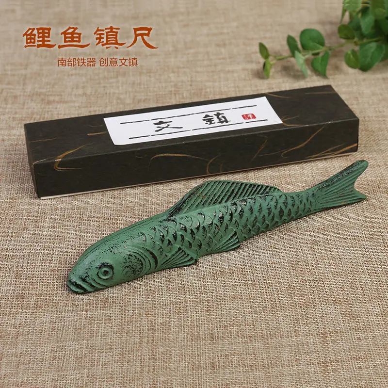 Han Ink Carp Town Ruler Paperweight Calligraphy Creative Small Ornaments Pen Rest Brush Holder
Han Ink Carp Town Ruler Paperweight Calligraphy Creative Small Ornaments Pen Rest Brush Holder
