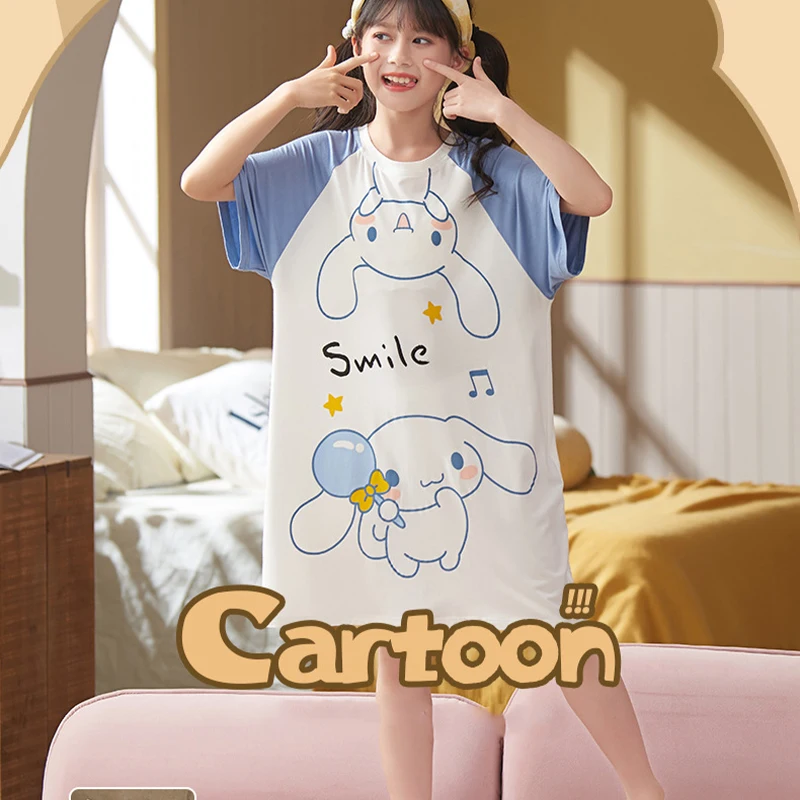 Sanrio Kawaii Cinnamoroll Пижама с коротким рукавом аниме мультфильм милый модный приятный для кожи дышащий родитель Детская Пижама
Sanrio Kawaii Cinnamoroll Пижама с коротким рукавом аниме мультфильм милый модный приятный для кожи дышащий родитель Детская Пижама
