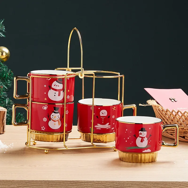 Creative Xtmas Gift Cute Christmas Snowman Coffee Tea Mug with Gift Box Ceramic Water Cup and Holder Personalized Porcelain
Creative Xtmas Gift Cute Christmas Snowman Coffee Tea Mug with Gift Box Ceramic Water Cup and Holder Personalized Porcelain