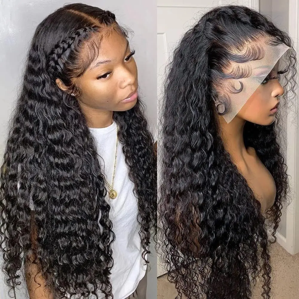 280% Density Natural Deep Wave Wigs 13x4 Brazilian 13x6 HD Lace Frontal Wigs Human Hair Glueless Preplucked Baby Hair For Women
280% Density Natural Deep Wave Wigs 13x4 Brazilian 13x6 HD Lace Frontal Wigs Human Hair Glueless Preplucked Baby Hair For Women