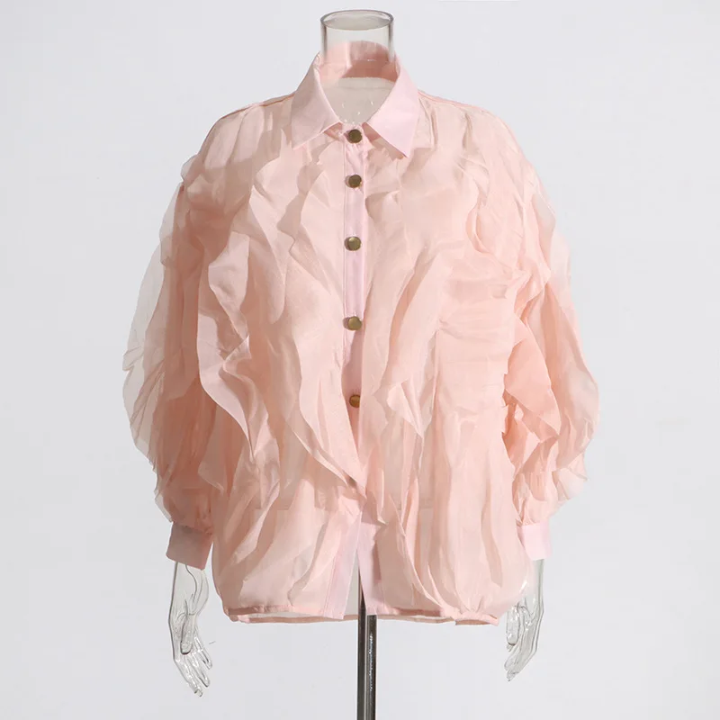 SuperAen Fall 2023 New Design Women's Chiffon Shirt Fashion Commuter Wood Ear Solid Color Chiffon Shirt Woman
SuperAen Fall 2023 New Design Women's Chiffon Shirt Fashion Commuter Wood Ear Solid Color Chiffon Shirt Woman