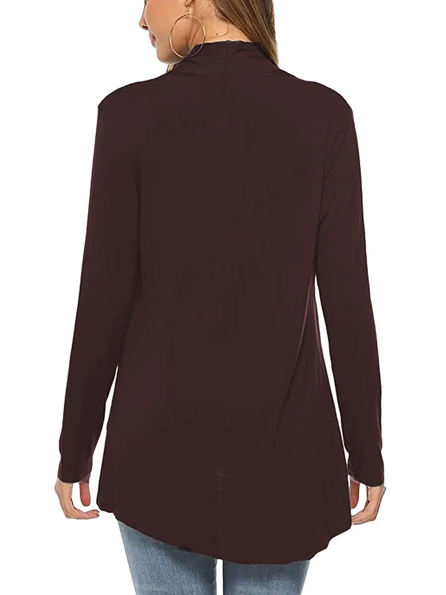 Women s Sweater Open Front Long Sleeve Solid Color Knitted Casual Basic Drape Cardigan Knitwear with Pocket Fall Winter
Women s Sweater Open Front Long Sleeve Solid Color Knitted Casual Basic Drape Cardigan Knitwear with Pocket Fall Winter