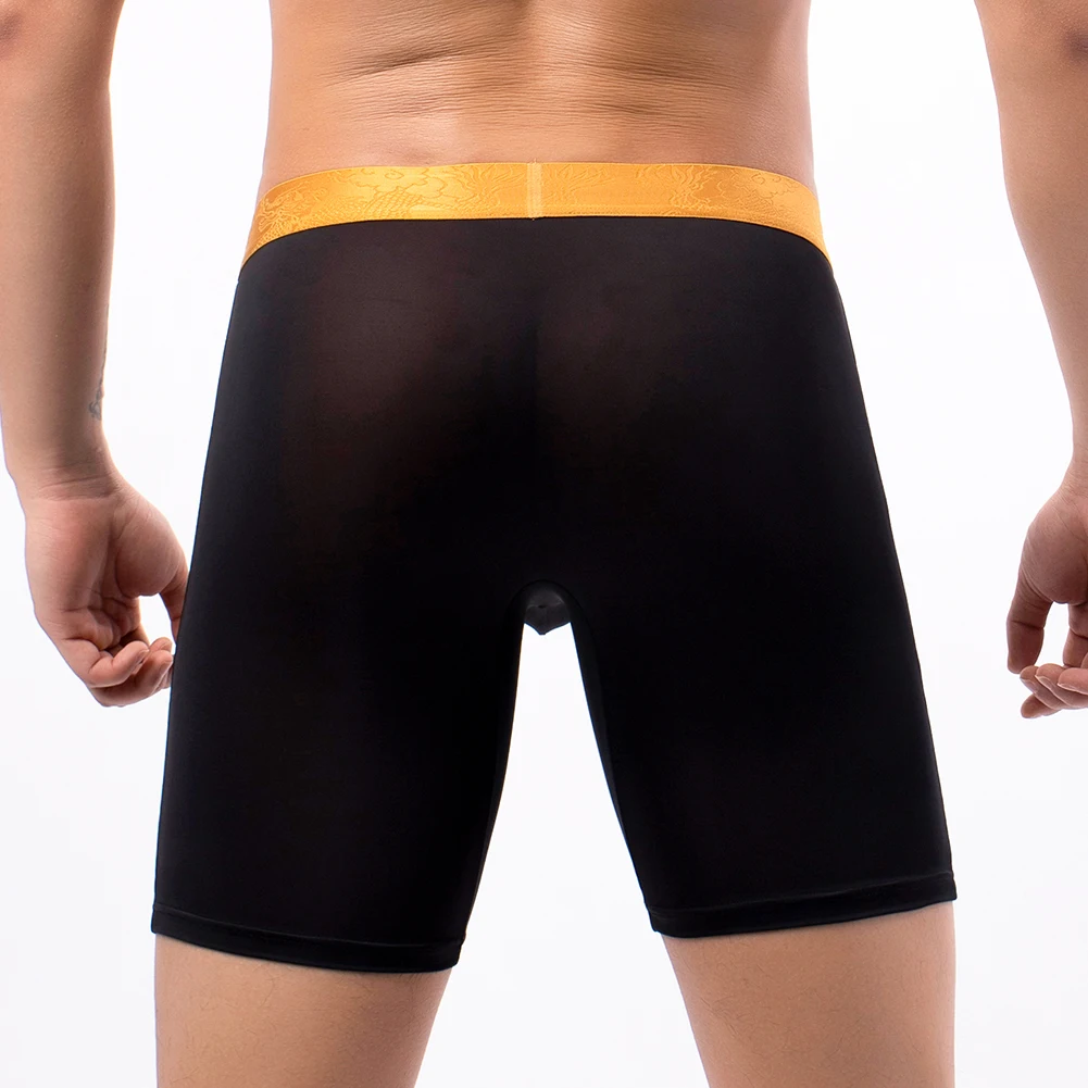 Sexy Men Ice Silk Underwear Separate Pouch Boxers Seamless Smooth Underpants Thin Breathable Comfort Sport Shorts Panties
Sexy Men Ice Silk Underwear Separate Pouch Boxers Seamless Smooth Underpants Thin Breathable Comfort Sport Shorts Panties