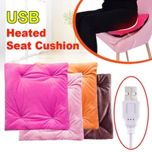 USB Electric Heating Pad Car Seat Heating Cushion Heated Seat Warmer Soft Heated Sheet Seat Home Office Chair Warm Heater Mat