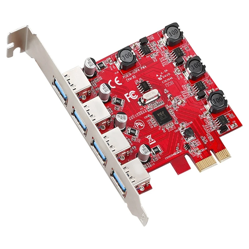 Плата расширения Pci-E к USB 3,0, независимый источник питания Pcie к 4-портовому USB-адаптеру, высокоскоростная настольная плата Pcie
Плата расширения Pci-E к USB 3,0, независимый источник питания Pcie к 4-портовому USB-адаптеру, высокоскоростная настольная плата Pcie
