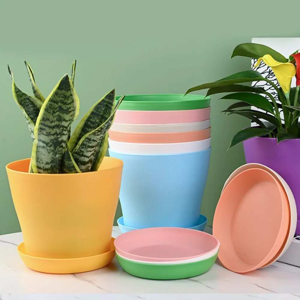 1pc Resin Plastic Flower Pot With Tray Green Potted Plants Plant Pots Home Garden Balcony Decoration Flower Pots
1pc Resin Plastic Flower Pot With Tray Green Potted Plants Plant Pots Home Garden Balcony Decoration Flower Pots