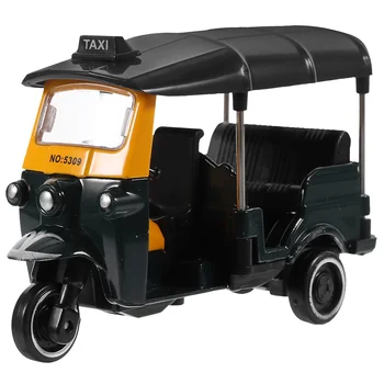 Scooter Infantil de 4 Rodas: A Maneira Perfeita de Promover o Equilíbrio e a Coordenação Motoras 12 Alloy Thai Tricycle Retro Model Car Cake Ornaments Display Box (Thai Dark Green) Decoration Infant Toys Toddler Miniature Truck