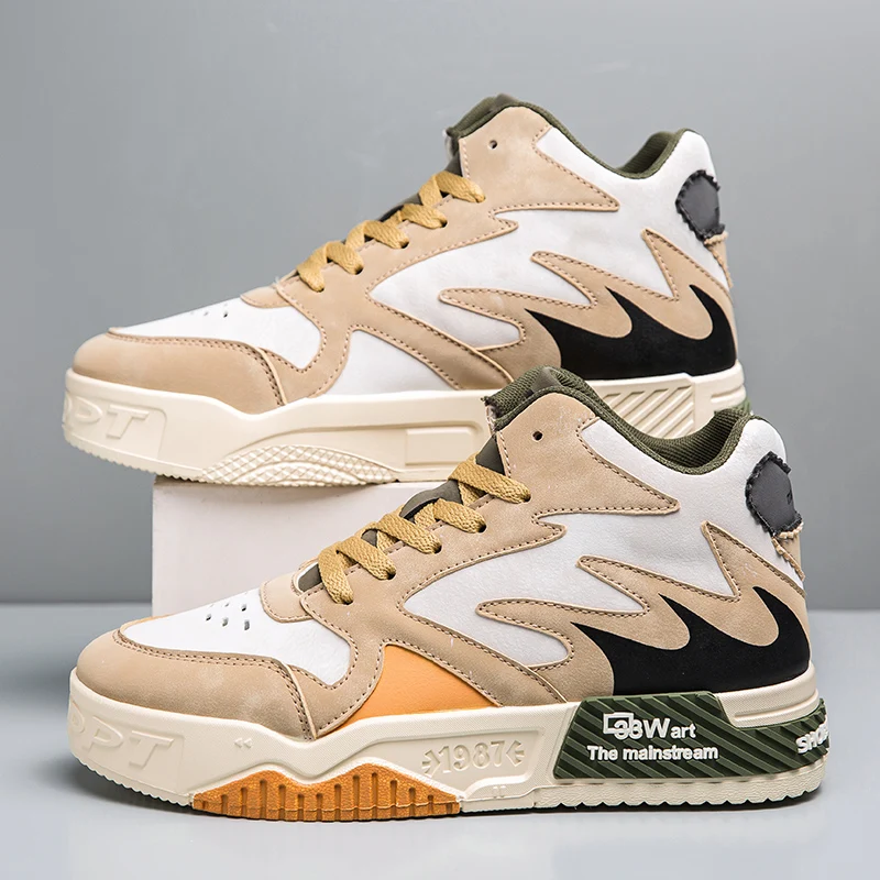 Winter High Top Skateboard Shoes Man Trendy Comfortable Flat Men Skate Board Shoes Fashion Casual Platform Men's Sports Sneakers
Winter High Top Skateboard Shoes Man Trendy Comfortable Flat Men Skate Board Shoes Fashion Casual Platform Men's Sports Sneakers