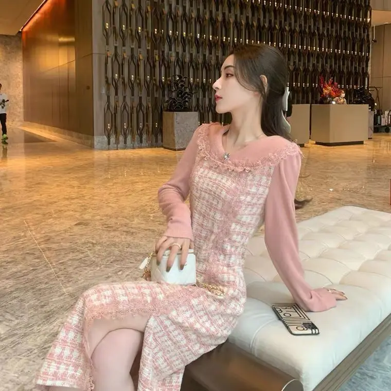 Korea Long Sleeve Dresses Women Sweet Spring Elegant Fashion Plaid Korean Style Daily Popular Youth Lady New
Korea Long Sleeve Dresses Women Sweet Spring Elegant Fashion Plaid Korean Style Daily Popular Youth Lady New