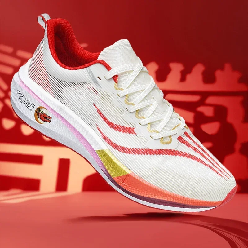 Air Cushion Men Running Shoes Marathon Sports Shoes Fly Carbon Plate Casual Sneakers Women Comfortable Athletic Training shoes
Air Cushion Men Running Shoes Marathon Sports Shoes Fly Carbon Plate Casual Sneakers Women Comfortable Athletic Training shoes