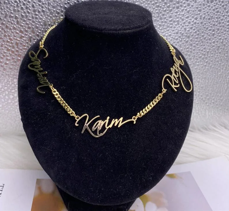Custom Name Necklace Custom Cuban chain Custom Necklace Multiple Custom Name Customized Necklace Gift for Women
Custom Name Necklace Custom Cuban chain Custom Necklace Multiple Custom Name Customized Necklace Gift for Women