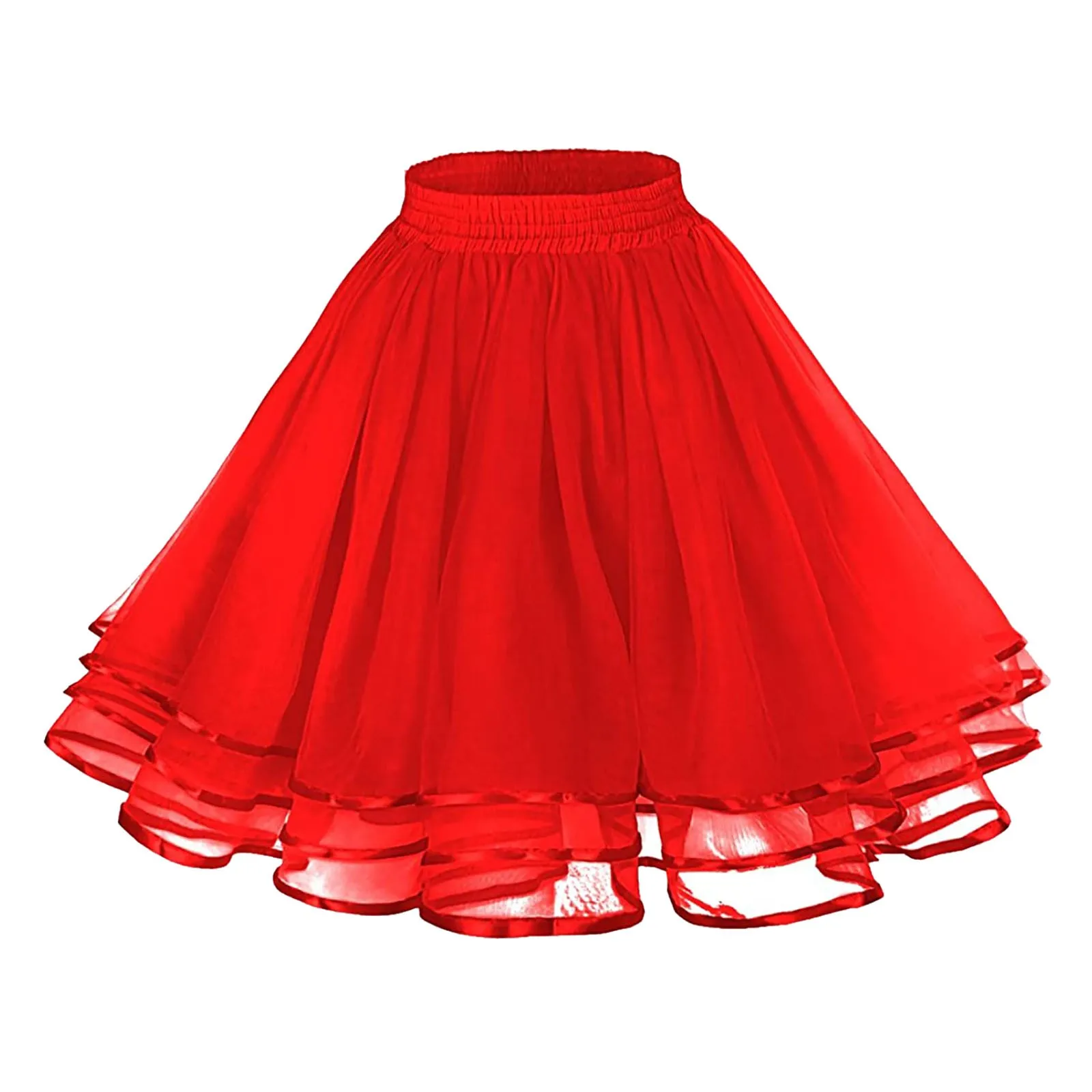 

Women Swing Tutu Princess Skirt Layered Tulle Ballet Dance Pettiskirts Hippy Cosplay Cute Party Puffy Skirt Petticoat Underskirt