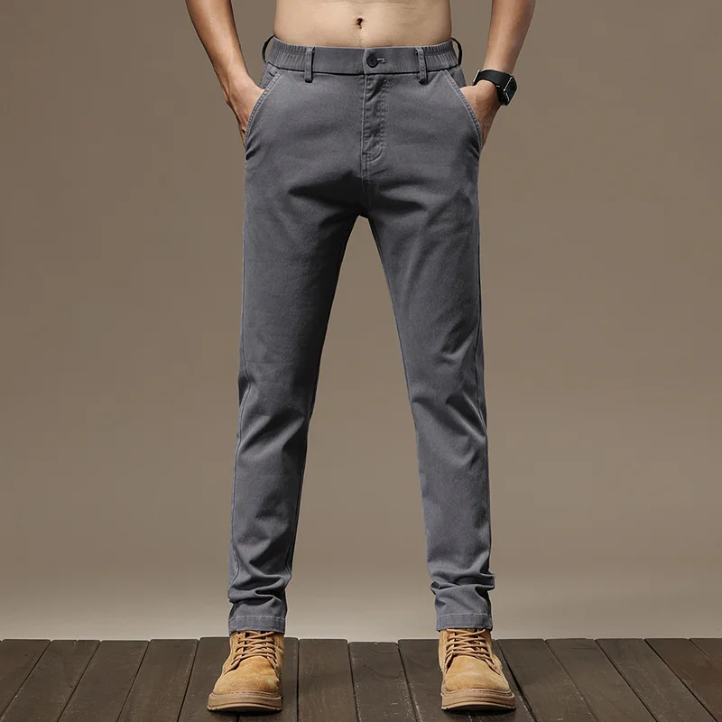 Printemps automne nouveaux pantalons décontractés élastiques pour hommes version coréenne Flex Trend Slim Small foot pants
Printemps automne nouveaux pantalons décontractés élastiques pour hommes version coréenne Flex Trend Slim Small foot pants