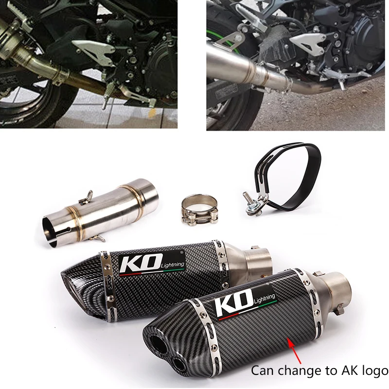 For Kawasaki Z400 Ninja 400 250 2017-2021 Motorcycle Exhaust System Middle Connect Link Pipe Slip On 51mm Muffler With DB Killer
For Kawasaki Z400 Ninja 400 250 2017-2021 Motorcycle Exhaust System Middle Connect Link Pipe Slip On 51mm Muffler With DB Killer