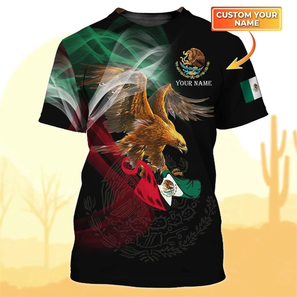 Mexico Eagle Print T Shirt For Men Fashion National Flag Pattern Oversized Short Sleeve Tees Casual Harajuku Customizable Tops
Mexico Eagle Print T Shirt For Men Fashion National Flag Pattern Oversized Short Sleeve Tees Casual Harajuku Customizable Tops